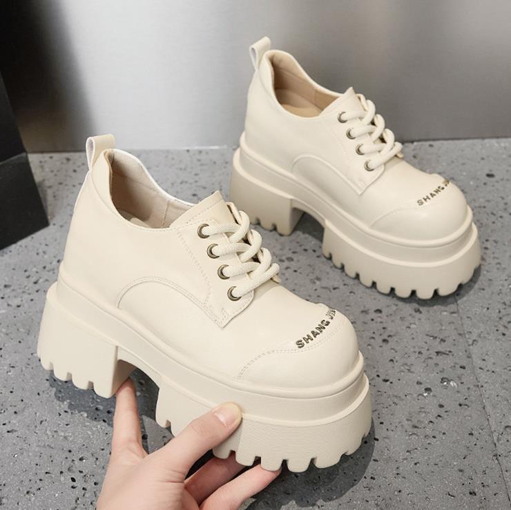 Fashion 9.5CM Patent Leather Chunky Heels Mary Jane Buckle Platform Wedge Autumn Pumps Ankle Boots Fashion Mary Jane Spring Shoes