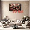 BBQ Area Aluminum Metal Sign Vintage Kitchen Barbecue Wall Decor Plaque