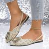 Fashion Ladies Shoes 2025 Closed Toe Women's Sandals Fashion Crystal Daily Slip-on Plus Size Best Seller Comfortable Closed Toe Sandals