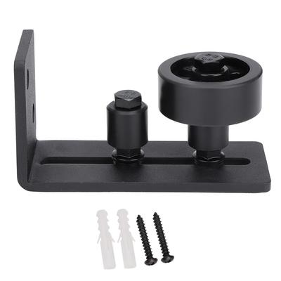 Verstellbare Bodenführung aus Kohlenstoffstahl für Schiebetüren im Scheunenstil(Doppelrolle)