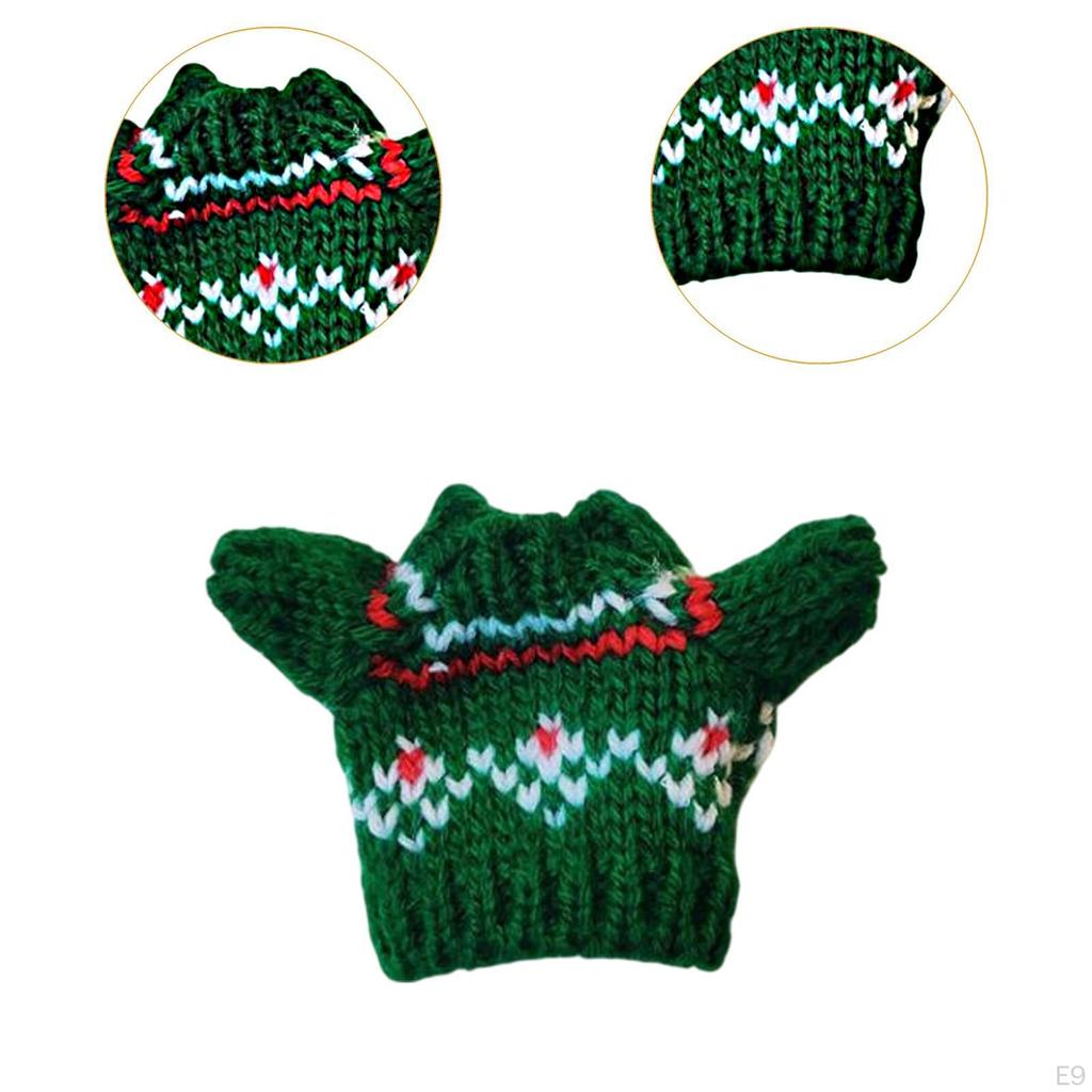 3er Pack Puppenpullover und Mütze Schal für 17cm Puppen, Tolle Feiern