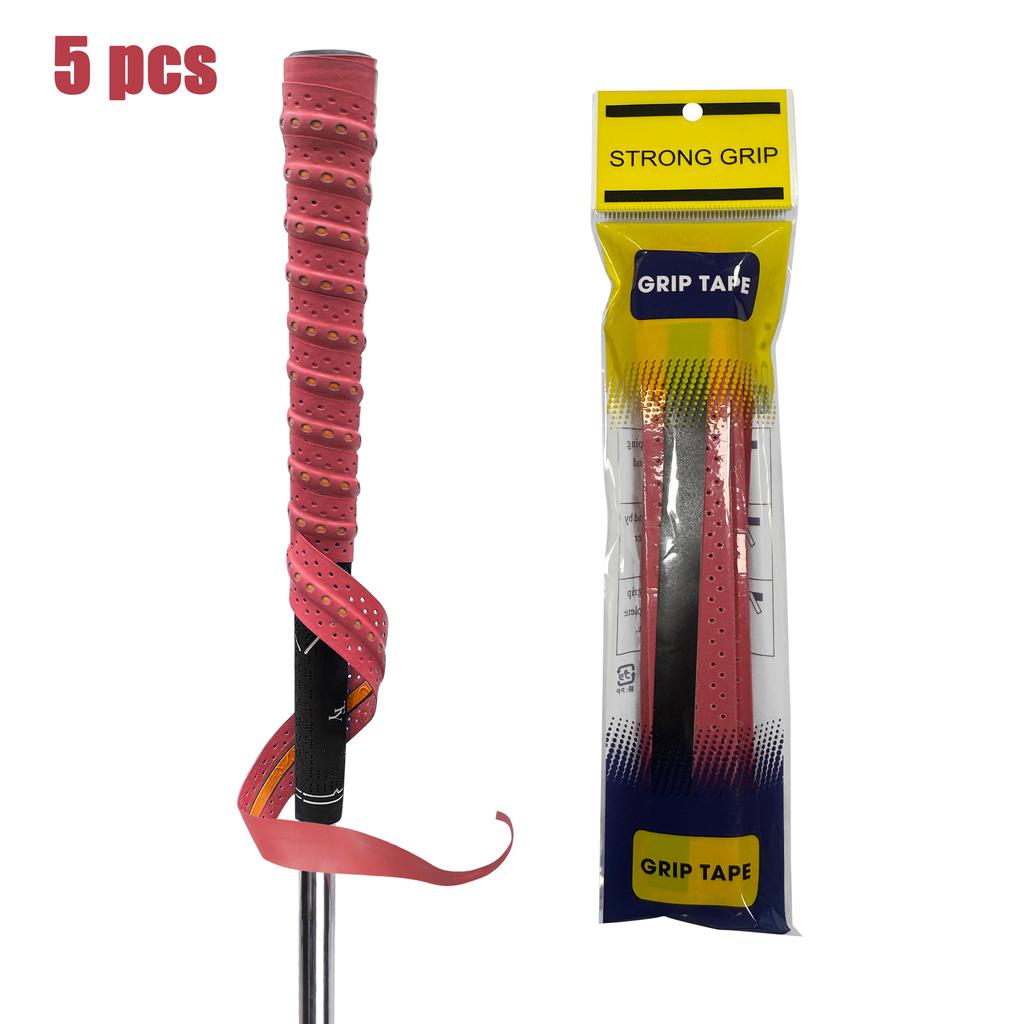 5Pcs Golf Grip Tape Improves Swing Control Sweat-Wicking Soft Feel Secure Grip 5