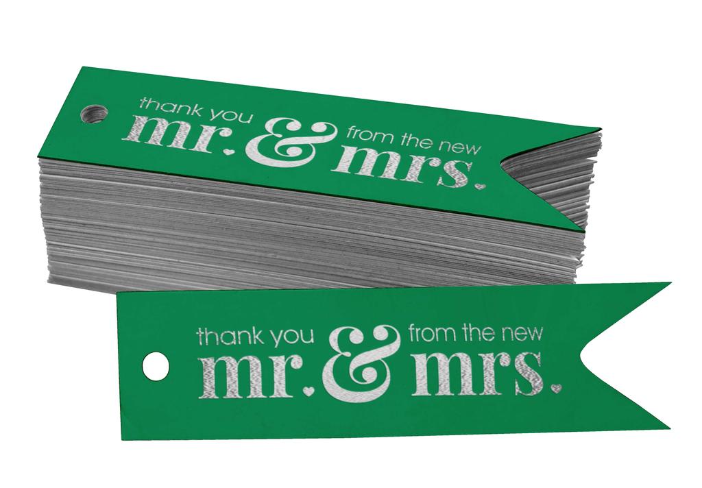 Inkdotpot Pack Of 100 Thank You From The New Wedding Favor Paper Tags Craft Real Gold Foil Hang