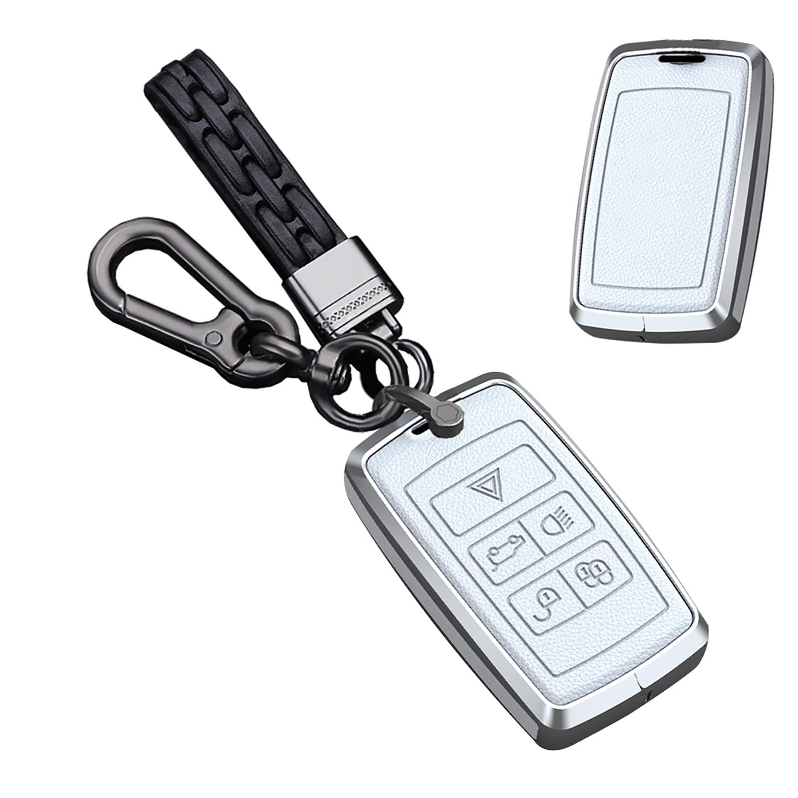 

Чехол для ключа TECART Range Rover, Чехол для ключа, Брелок для ключа, Совместим с Jaguar Defender, Range белый