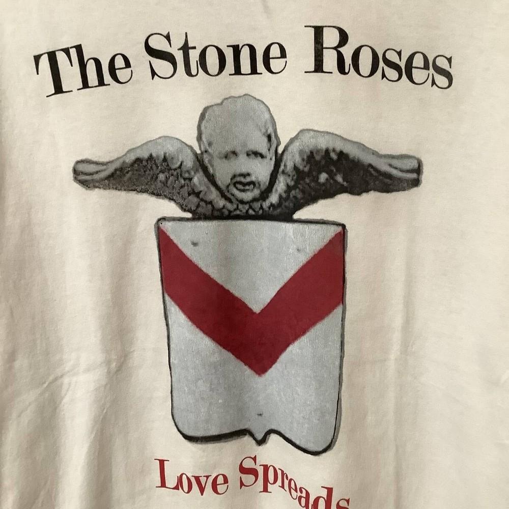 

Винтажная футболка The Stone Roses Love Spreads 1995 года Хлопковая унисекс футболка S-4XL BT802 Унисекс футболка M