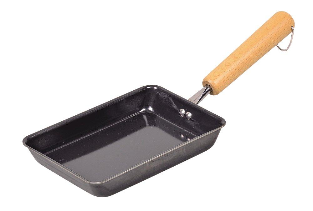 Pearl Metal Iron Frying IH Made In Pan, 13x20cm, Compatible, Japan, HB-908