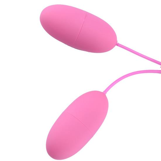 USB Double Egg Vibrator 10 Frequency Vibration Clitoris Stimulator Sexleketøy for voksne