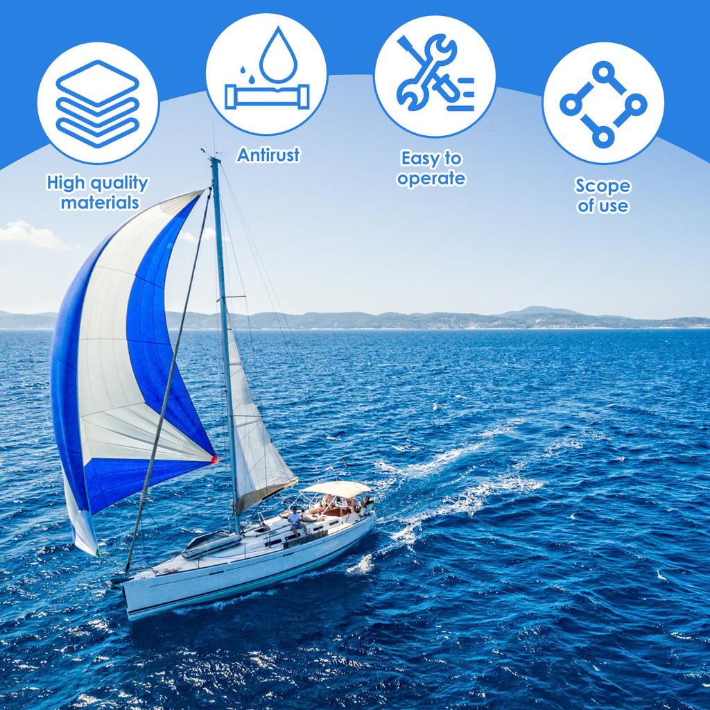 4Pcs Boat Drain Plug Kit Stainless Steel Snap Handle and T-Handle Boat Drain Twist Plug Marine Rubber Plug Sturdy Marine Boat