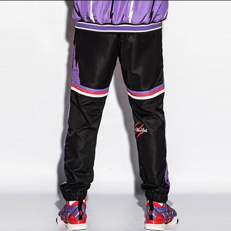 Li-Ning Professional Basketball Series Loose Buttoned Cuff Long Knit Sports Pants Men Bottoms Black AYKRA17-1