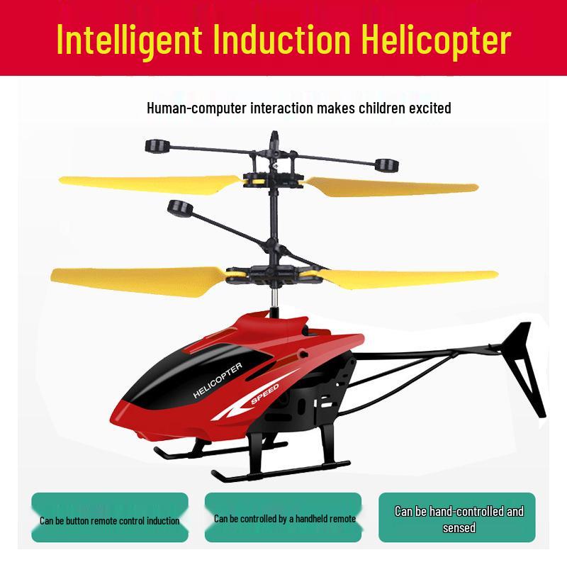 Intelligent Gesture-Controlled Induction Helicopter Toy for Kids