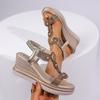 Sandali con Plateau Retro Bohemien da Donna Scarpe Comode Estive