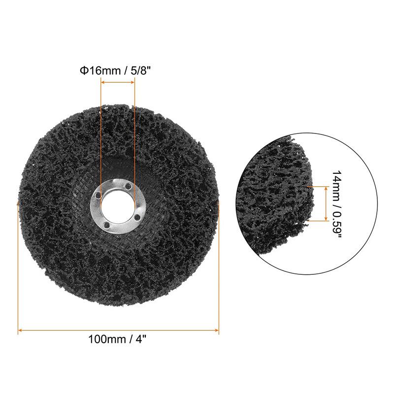 Rust Removal and Cleaning Wheel - Nylon Silicon Carbide Grinding Disc for Metal and Stainless Steel Polishing and Sanding.