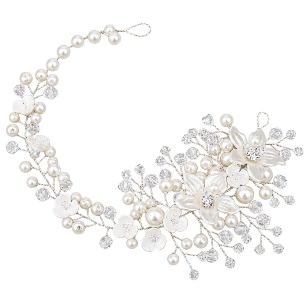 Fashion Pearl Hair Comb Vintage Flower Hair Comb Bridal Hair Accessories Engagement Party