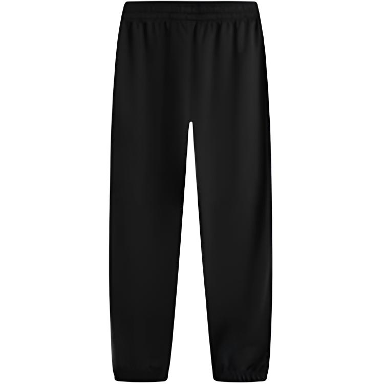 Li Ning Sports Trend Series Casual Simple Elastic Cuff Comfortable Versatile Solid Color Knitted Sweatpants Men Bottoms Black AKLV765-1