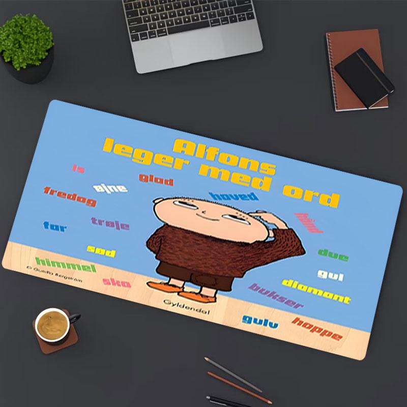 Alfons Aberg Print Mouse Pad, for Keyboard Pad Laptop PC Mat for Office Home Use, Desk Decor, Perfect Birthday Gift for Gamers