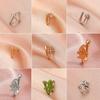 Non-perforated Adjustable U-shaped Nose Clip Star Love Insect Nose Ring Fashion Creative Nasal Ornament Jewelry Accessory