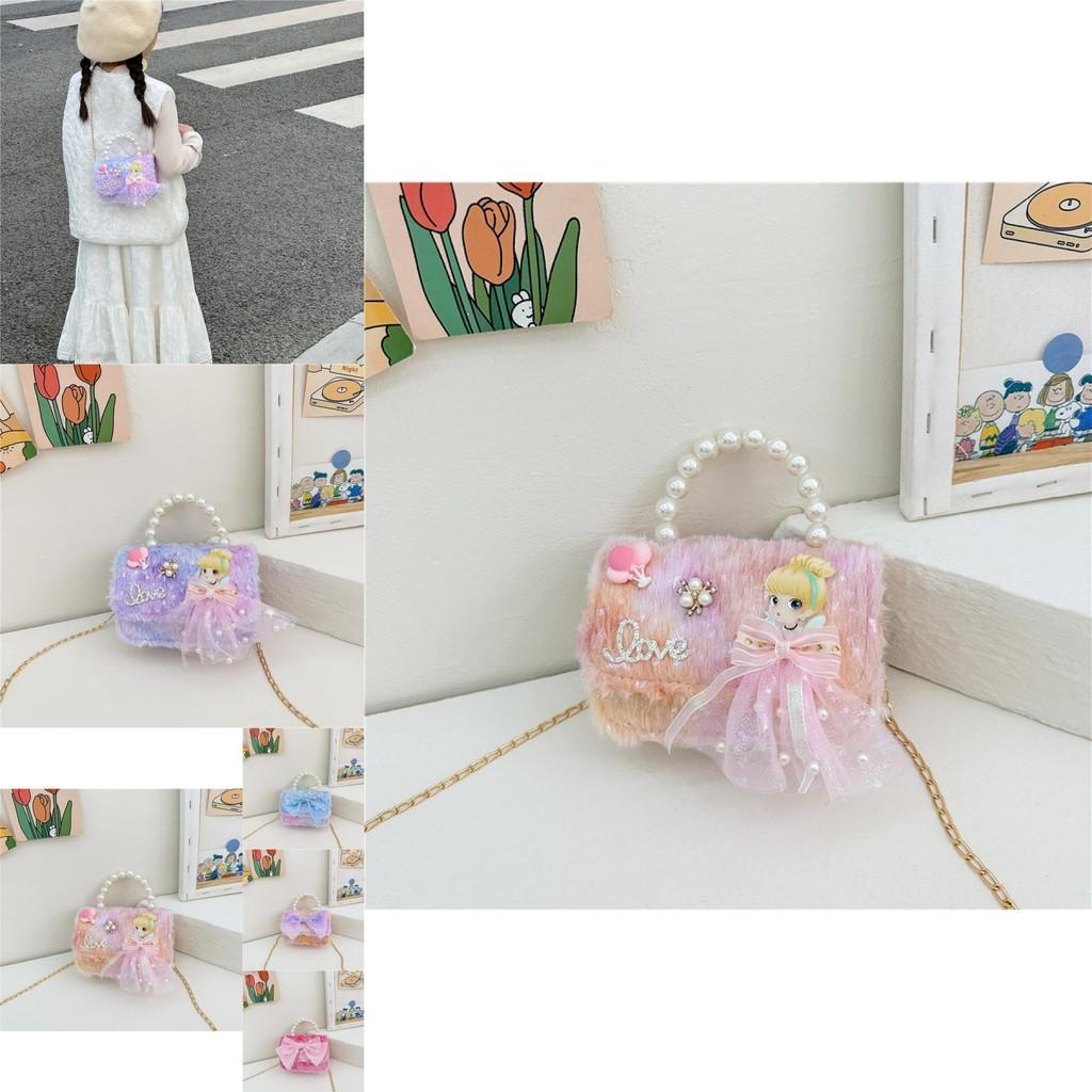 Sweet And Playful Mini Backpack With Bow And Chain Elements For Young Fashionistas