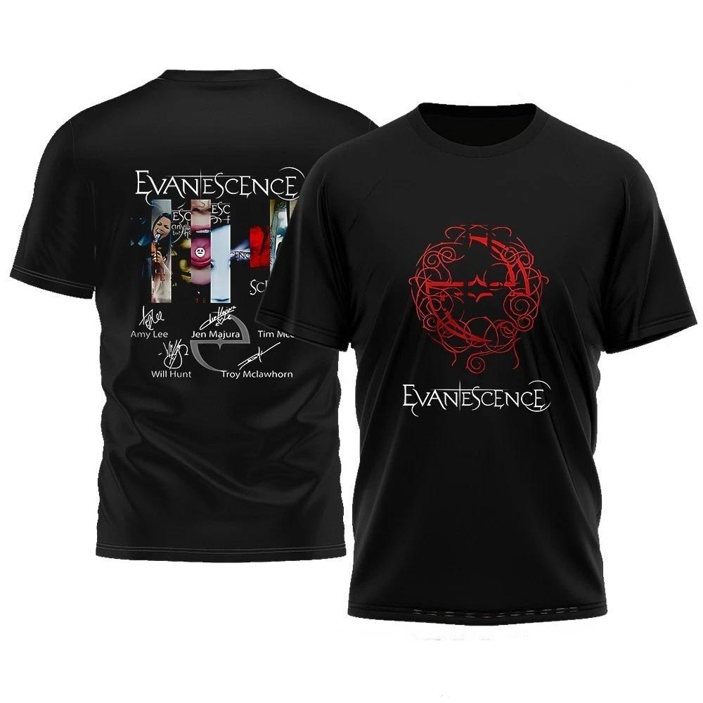 Evanescence US and UK 2026 world tour signatures T-Shirt M