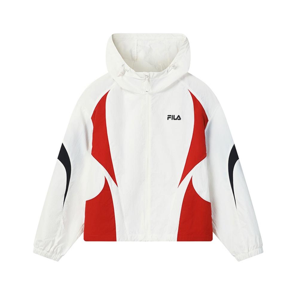 FILA Original Simple Fashion Personality Trend Classic Retro Sports Casual Versatile Loose Hooded Woven Jacket Women jackets F11W629706FWT