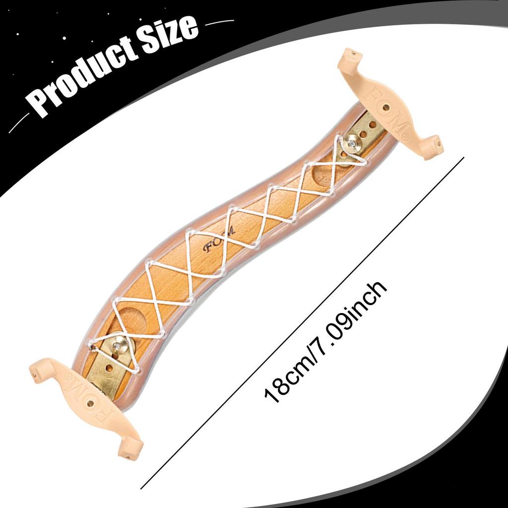 Geige Schulterstütze Musikinstrument Zubehör Holz Drehbar Gummi Füße Stütze