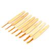 8pcs Aluminium Oxide Crochet Hook Golden Crochet Needles Set for Sweater Knitting