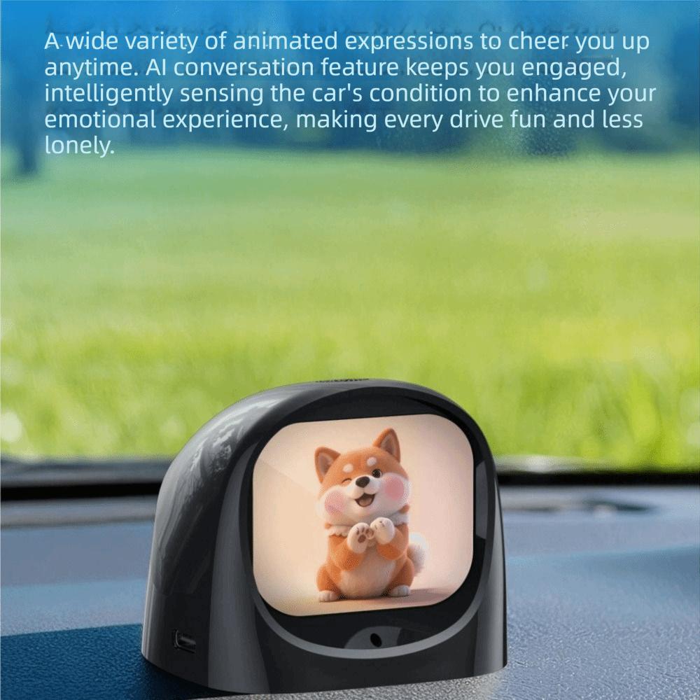 33 Languages Car Voice Chat Robot Built‑in Speaker Car Smart Electronic Pet  Office Workers