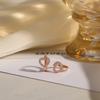 925 Silver Heart Hoop Earrings Temperament Simple Inlaid Zircon for Women Wedding Jewelry Accessories