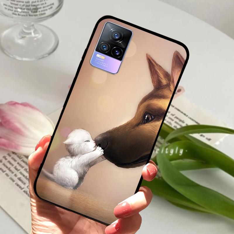 For Vivo V21e Case V 21e V2061 V2055 Soft TPU Phone Protective Fundas Cover For Vivo V21 V 21 4G 5G Shockproof Bumper Shells