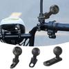 Winkelkopf-Adapter Kugelbasis Abgewinkelt Stoßdämpfend Robuste Legierungskugelbasis Motorrad-Handyhalter Fahrradzubehör für Fahrrad