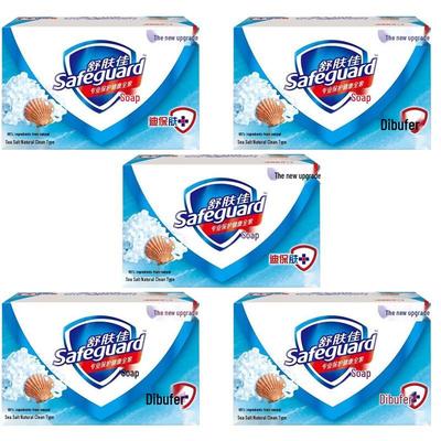 Safeguard Havssalt Fräsch Ren Antibakteriell Tvål (5x100g)