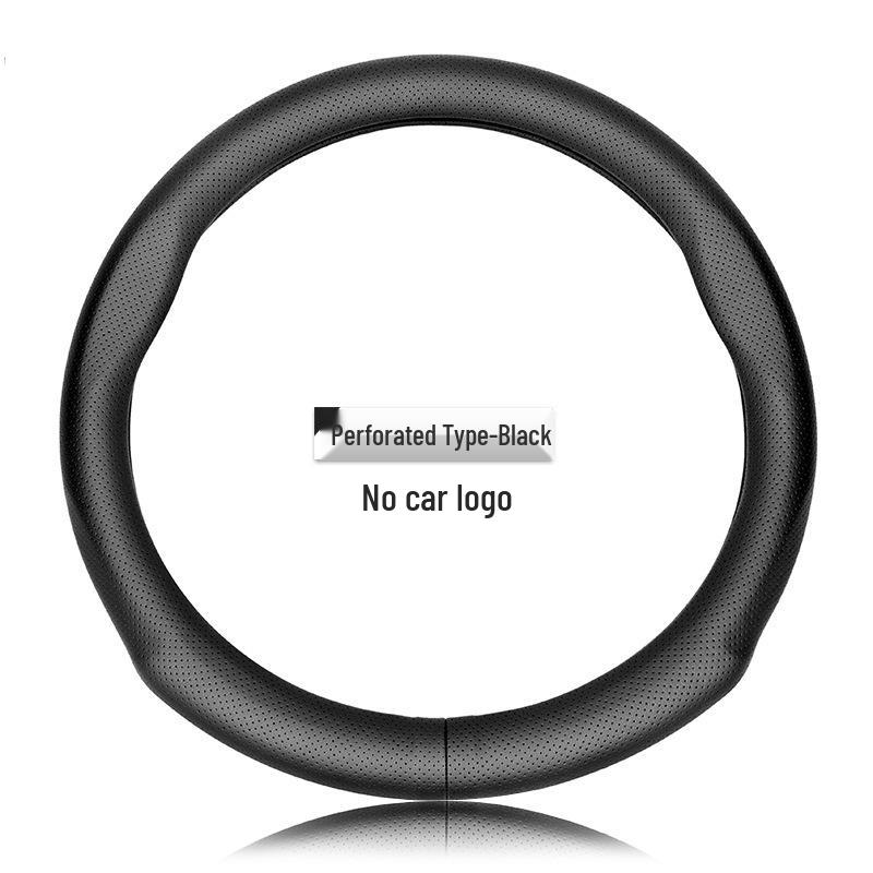 Genuine Leather Luxgen Steering Wheel Cover - Universal Fit for U6, Big 7, S5, U5, 7MPV, Na 5, Rui 3 Models