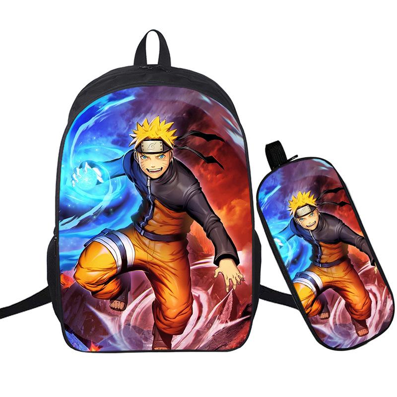 Riman 3D Digital Printing Backpack Two-piece Set Full-color Backpack Student Schoolbag