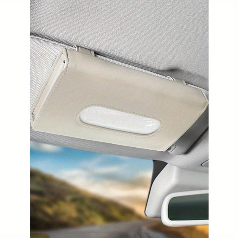 1 pz Scatola Porta Fazzoletti per Parasole Auto in PU