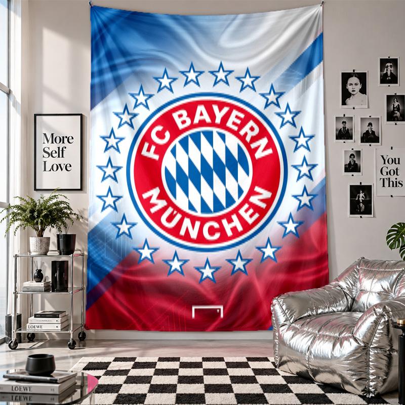 Bayern Munich Wall Tapestry Home Decor Wall Hanging Cloth for Bedroom Living Room Background