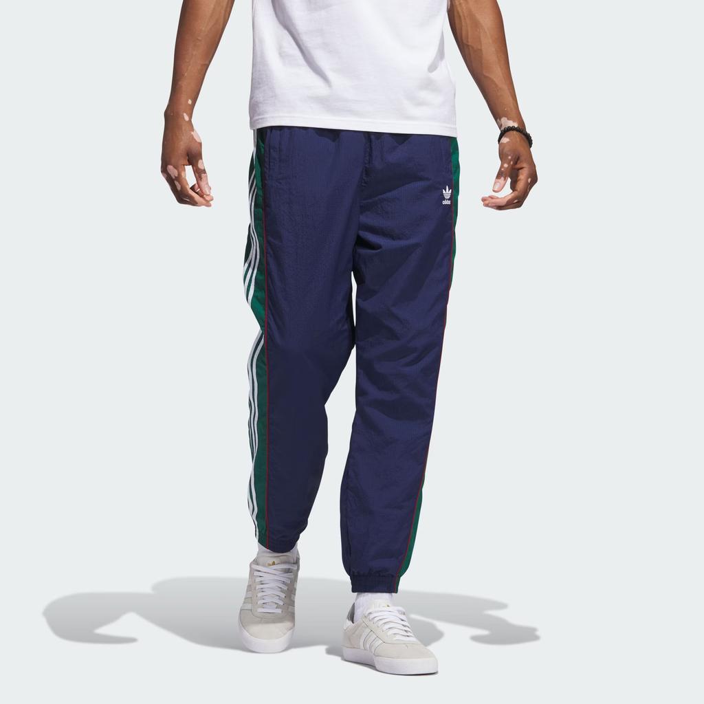 Adidas Originals Retro Woven Track Pants With Three Stripes Men Bottoms Indigo IJ5274