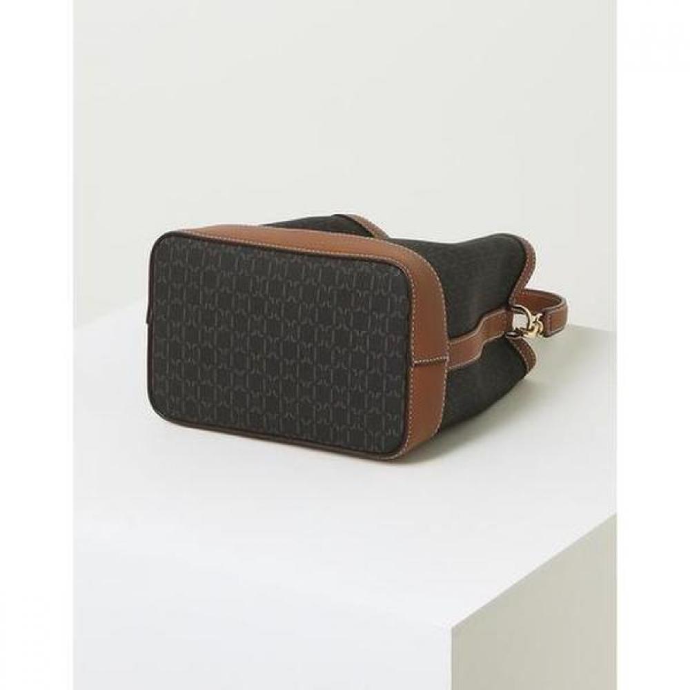 Daks Brown Barnet Dd Pattern Leather Combination Small Shoulder Bag Dcba2f868w3
