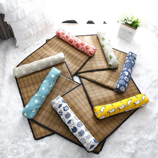 Moisture Proof Scratch Resistant Pet Cooling Mat Cozy Rattan Weaving
