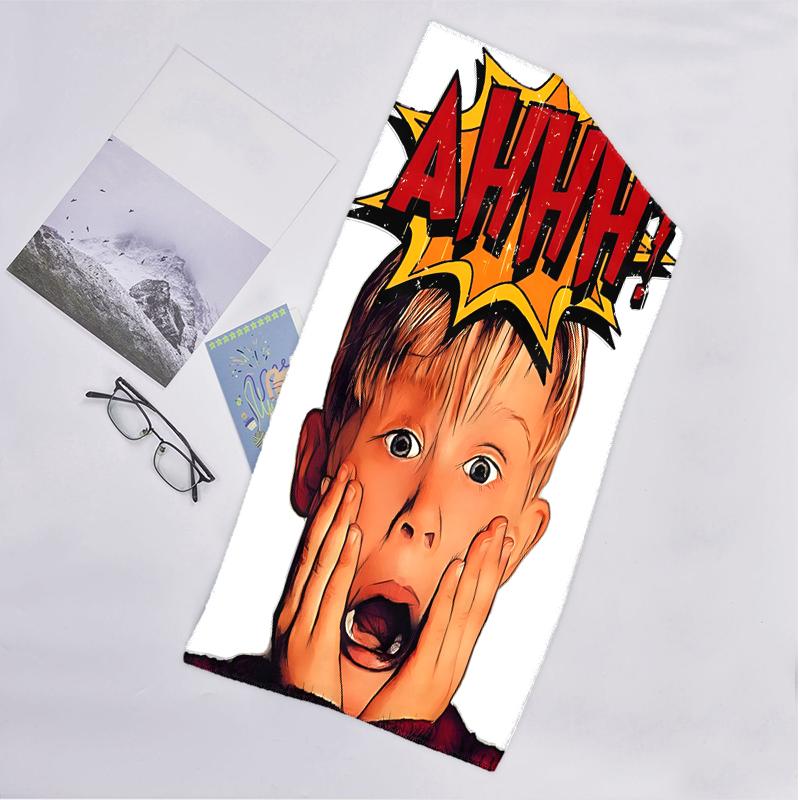 Home Alone Fashion Beach Towel: Ideal for Summer Adventures Soft, absorbent and quick drying suitable for swimming and bathing