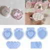 Foldable Phone Silicone Mold Epoxy Jewelry Mold for Resin Casting Keychain Photo Frame Home Decor Heart Pendant Mold