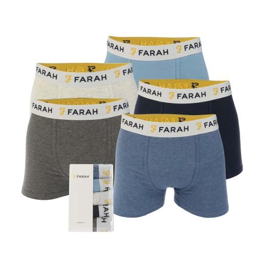 Farah Mens Orden Boxer Shorts (Pack of 5)