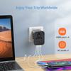 Travel Essentials, International Travel Adapter for European US UK AUS JP, Universal Travel Adapter Plug Adapter Wall Charger with 4 USB Charging