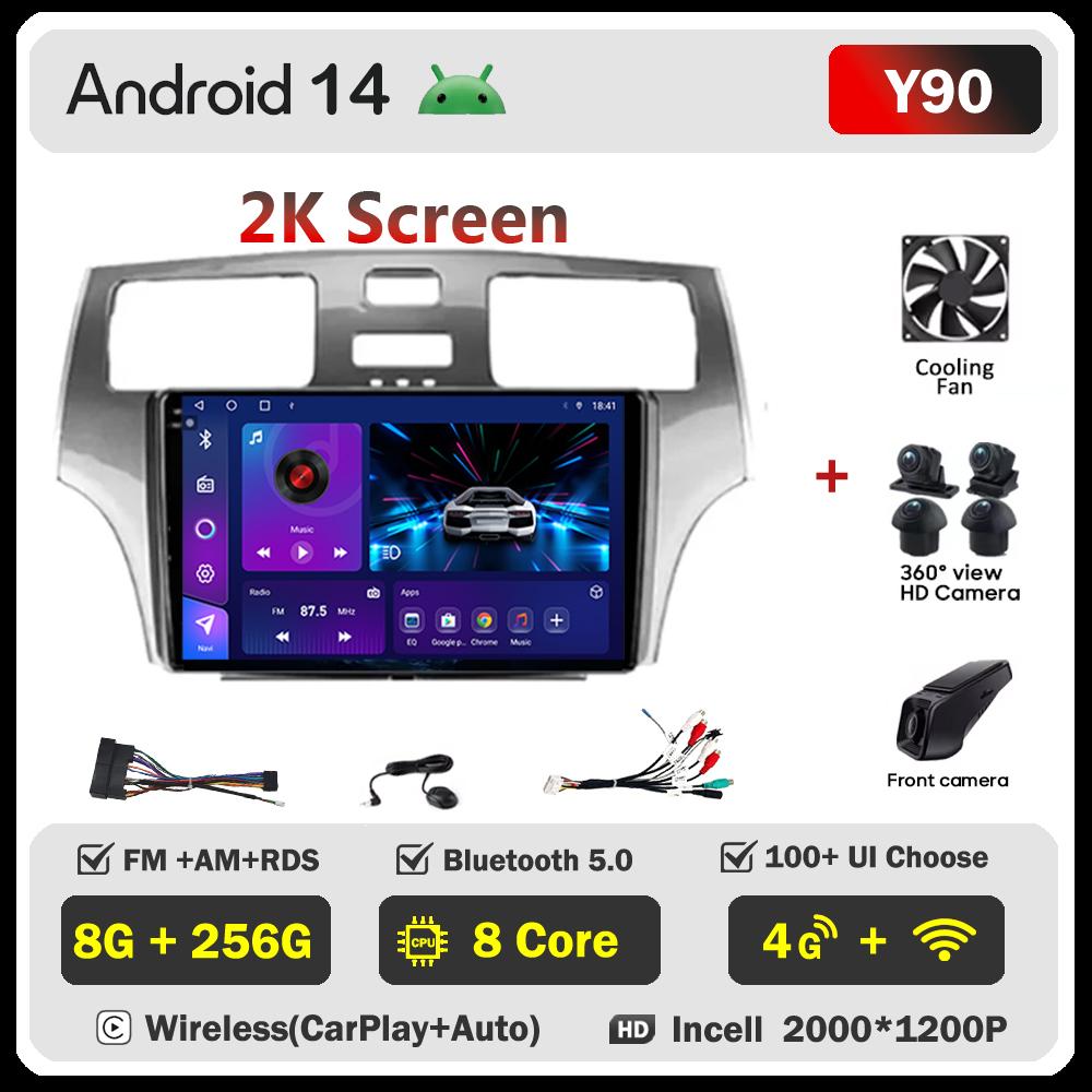 For Lexus ES300 ES 300 ES330 XV30 ES 330 2001-2006 Carplay Auto Screen Wireless Android Auto Car Intelligent Systems AutoMotive