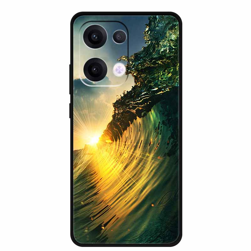 For Oppo Reno13 5G Case Soft TPU Cute Cartoon Silicon Back Cover for Oppo Reno 13 Pro Phone Cases Reno13Pro 13Pro 5G Black Shell