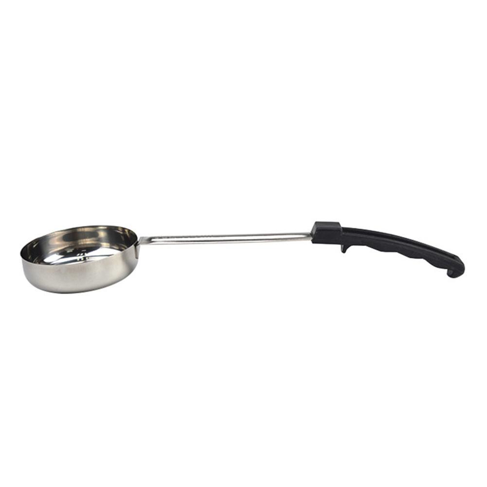 

Pizza Spread Ladle with Rubber Handle Pizza Baking Scoop Stainless Steel Sauce Serving Scoop Anti-Hot Kitchen Cooking Tableware