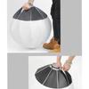 Difusor Esférico Softbox de 65cm para Fotografia: Tipo Lanterna de Metal para Lâmpada Solar e Flash em Transmissão ao Vivo
