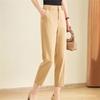 Jianhu Women's High-Waist Straight-Leg Cropped Casual Pants