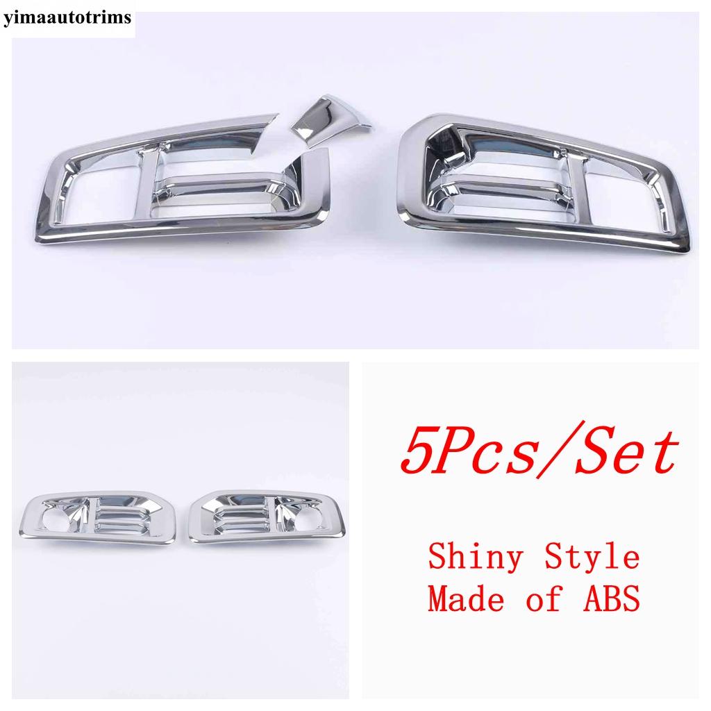 For Haval Dargo Accessories Front Rear Fog Lights Lamps Eyebrow Frame Cover Trim ABS Chrome / Carbon Fiber Exterior