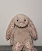 Floral Bunny Doll In White, Deep Pink, Light Pink, Brown, Grey, and Purple by Jellycat