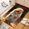 Adorable Smiling Hamster Cartoon Style Patterned carpet, suitable as a non slip play mat for the living room and bedroom sofa