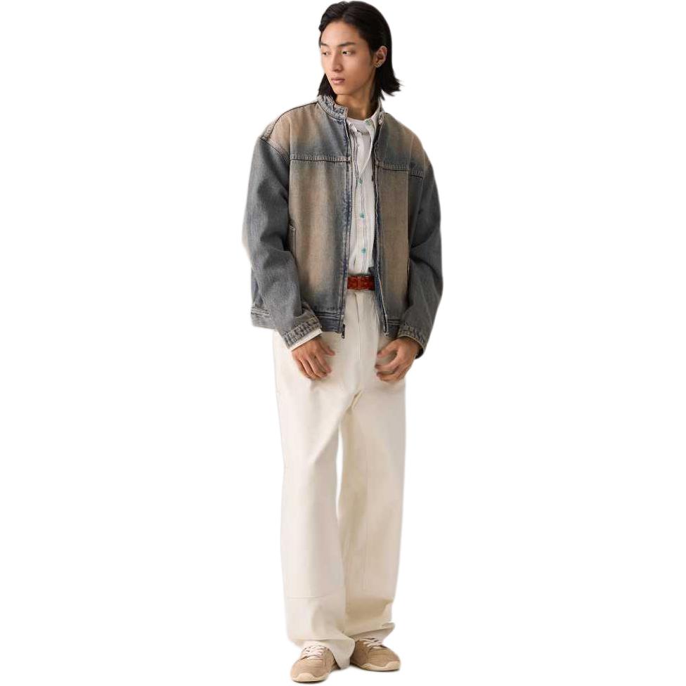 Levis Casual Fashion Simple Denim Jacket Men Jackets Dark-Blue 002WZ-0000